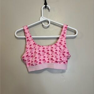 MeUndies Pink Tropical Print Bra